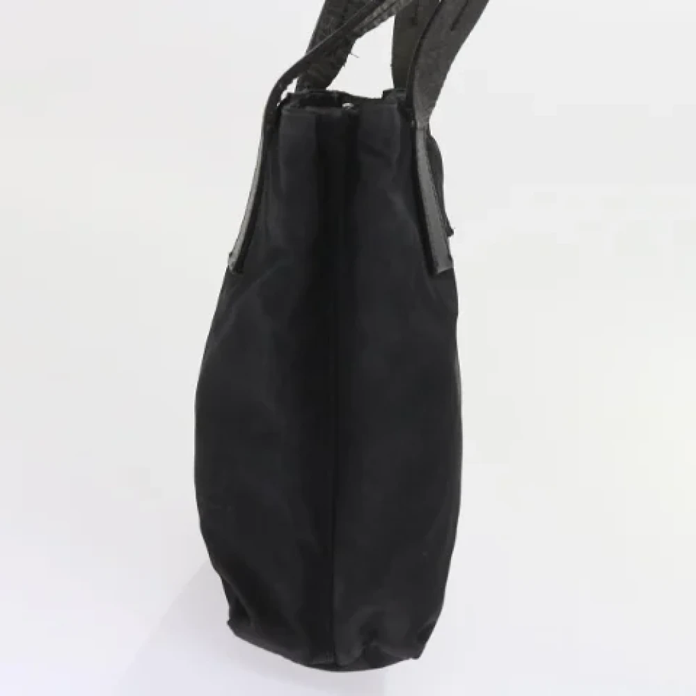 Prada Vintage Pre-owned Nylon handbags Black Dames