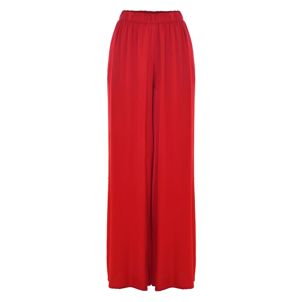 Kocca Wijde Crimson Rode Broek Red Dames