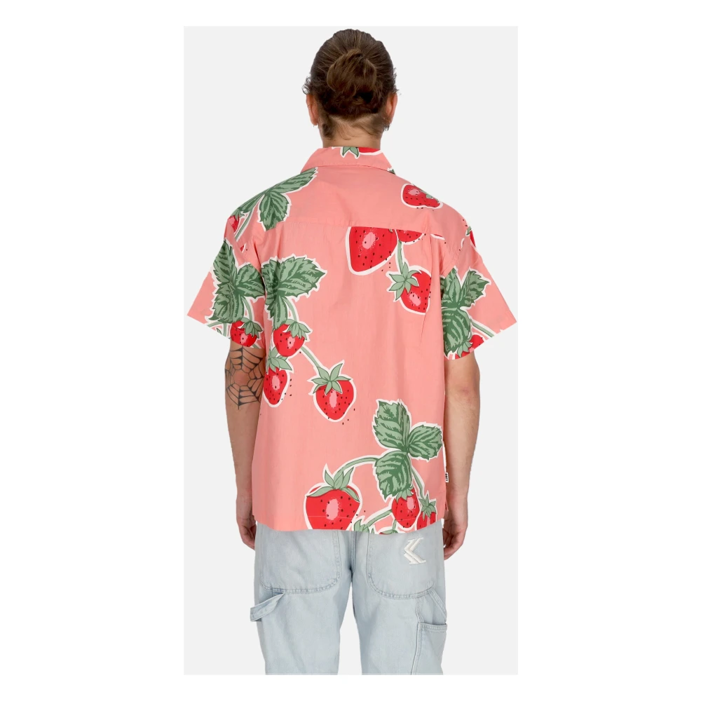 Obey Jumbo Berries Flamingo Pink Shirt Multicolor Heren