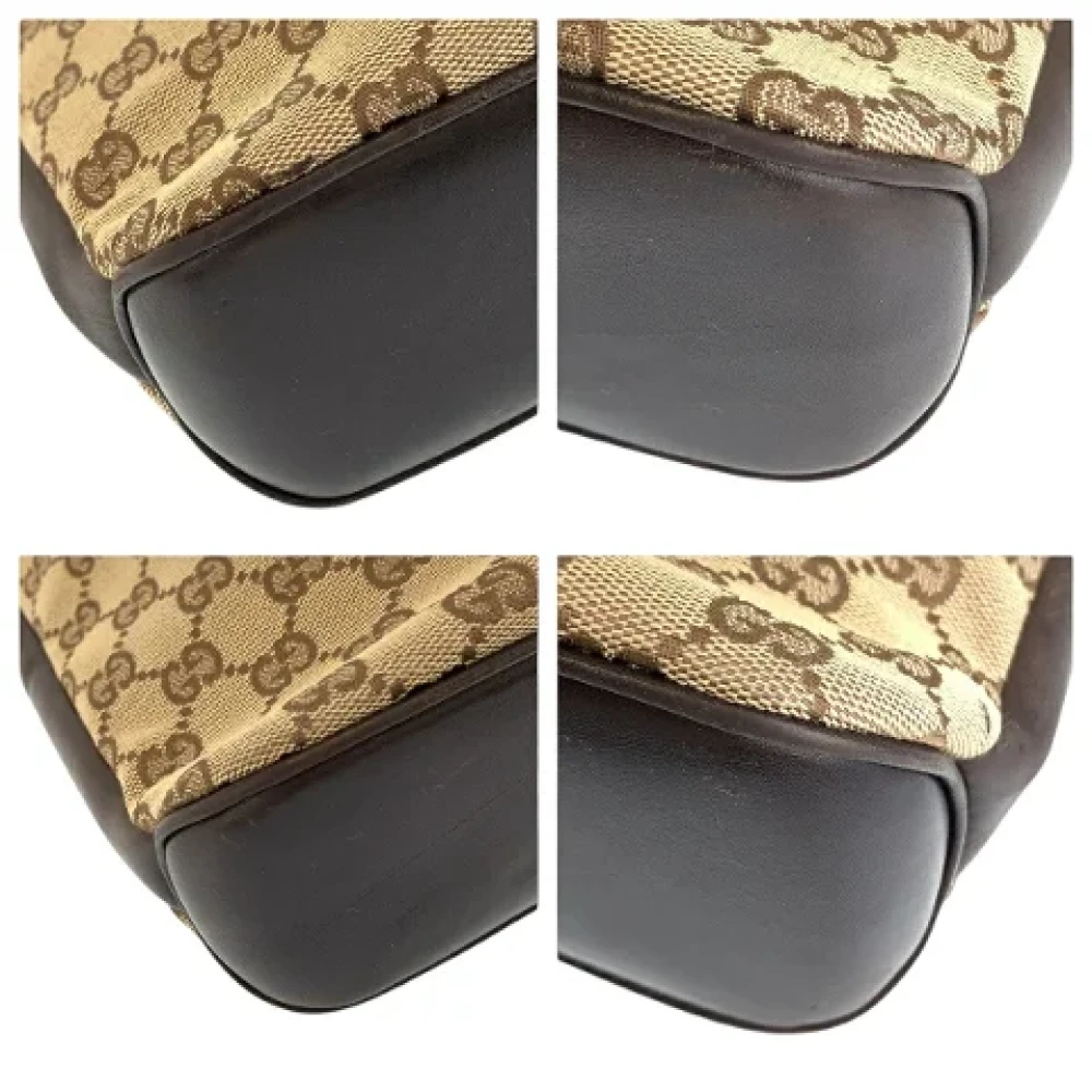 Gucci Vintage Pre-owned Canvas crossbody-bags Brown Dames
