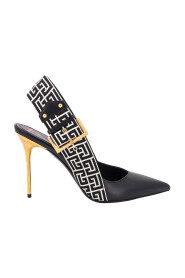 Elegante Leder Slingback Pumps