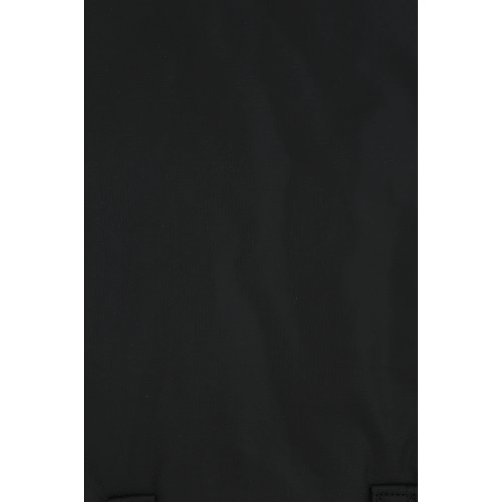 Comme des Garçons Zwarte nylon tote tas met zilveren hardware Black Heren