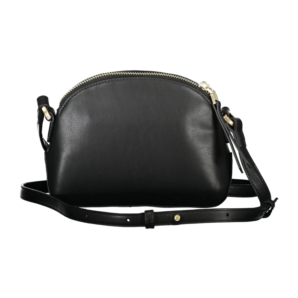 Calvin Klein Zwarte Schoudertas met Ritssluiting Black Dames