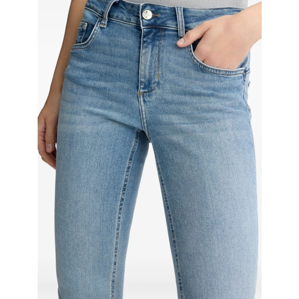 Liu Jo Blauwe Denim Jeans met Ritssluiting Blue Dames