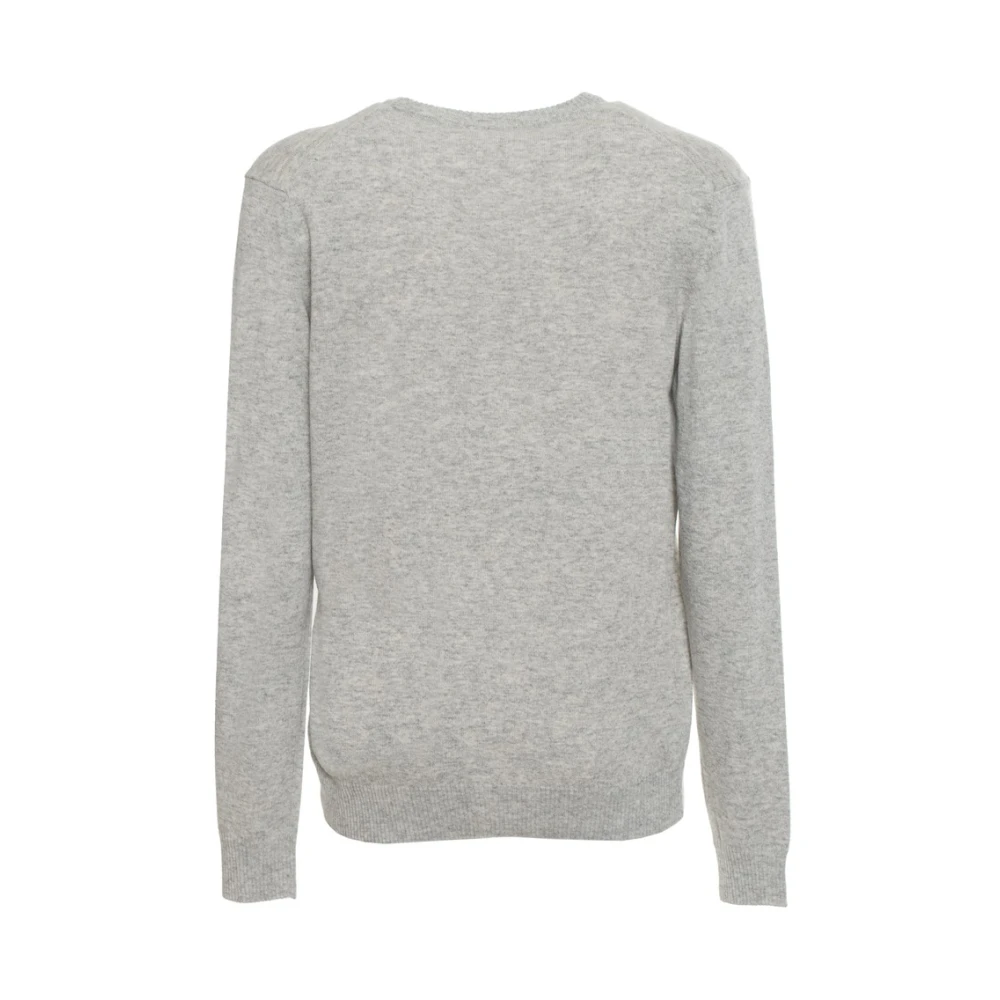 Sergio Tacchini Wollen trui met geribbelde boorden en zichtbaar logo Gray Heren