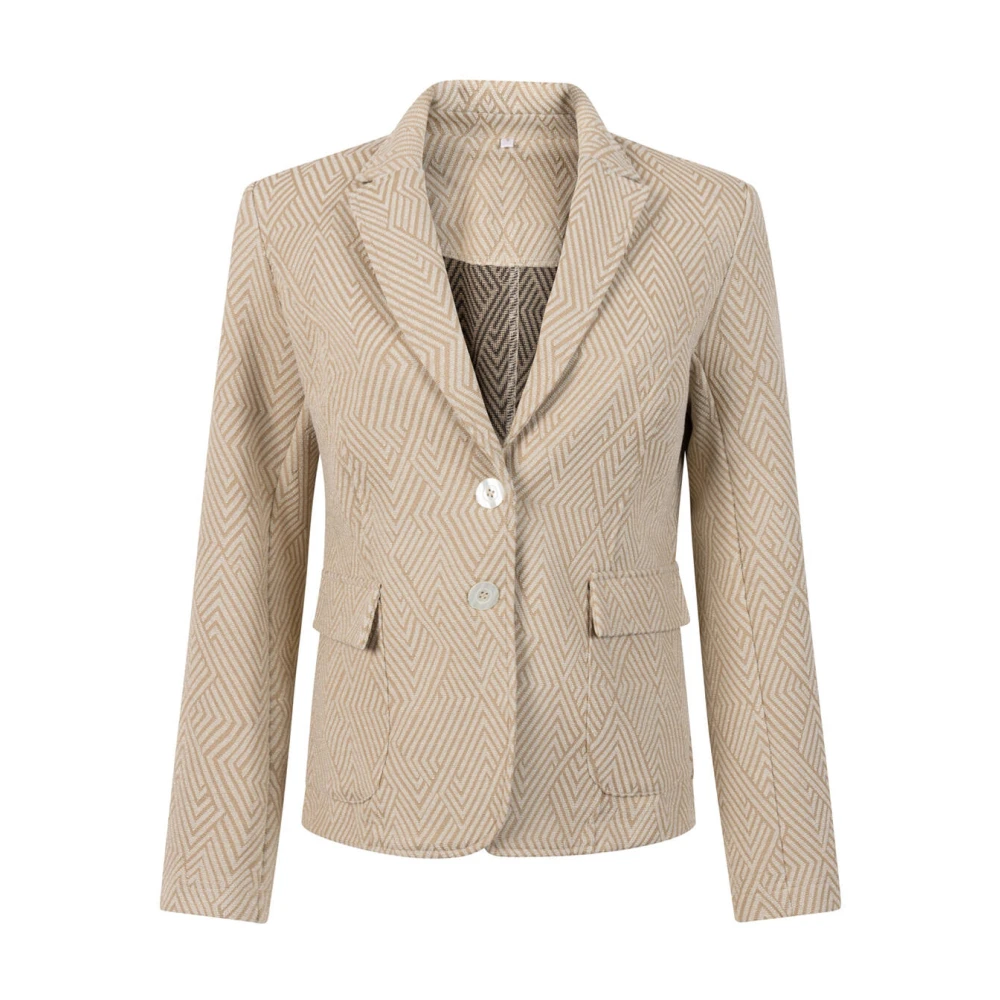 Zoso Elegant Mason Blazer Beige Dames