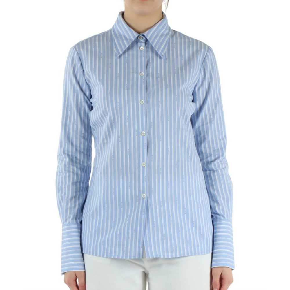 Pinko Donna Multicolor Camicia A Righe In Cotone
