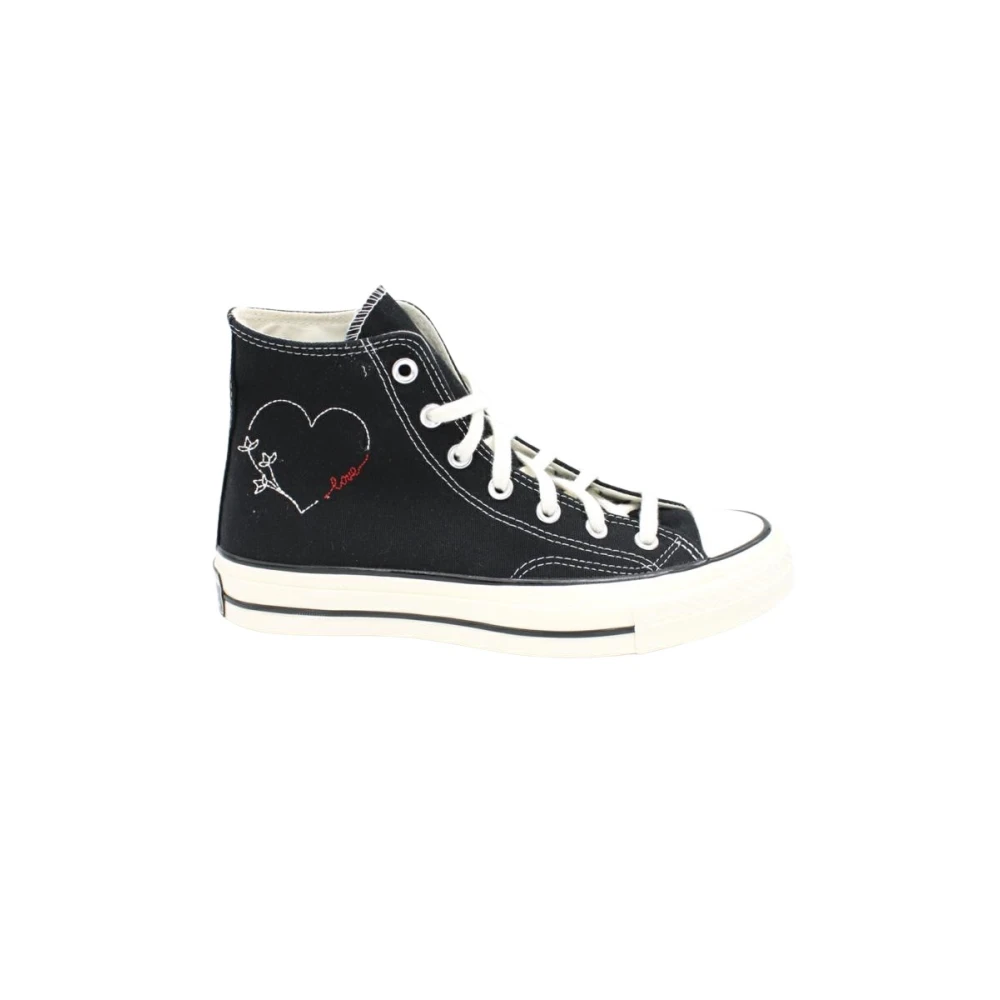 Converse Klassieke Leren Hoge Sneaker Dames Schoenen Zwart