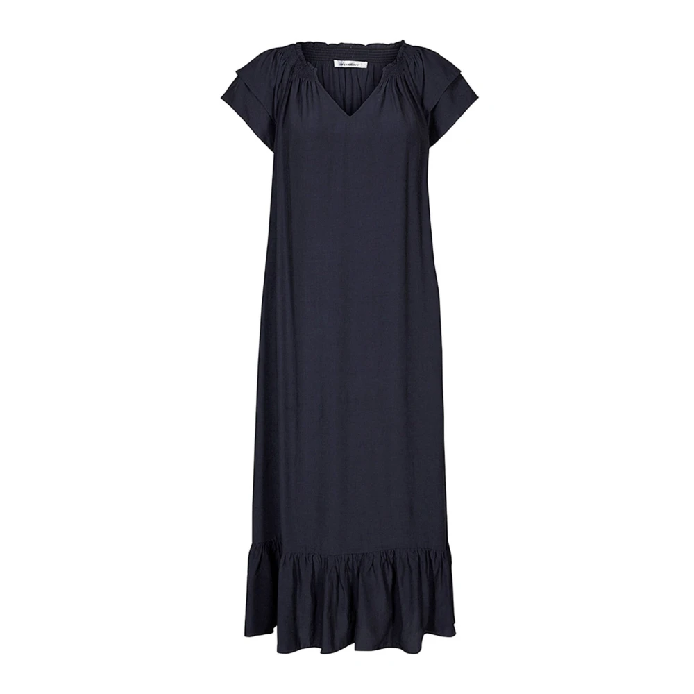 Co'couture Blue Midi Dresses, Female, Xs, Sunrise Dress With Short Sleeves