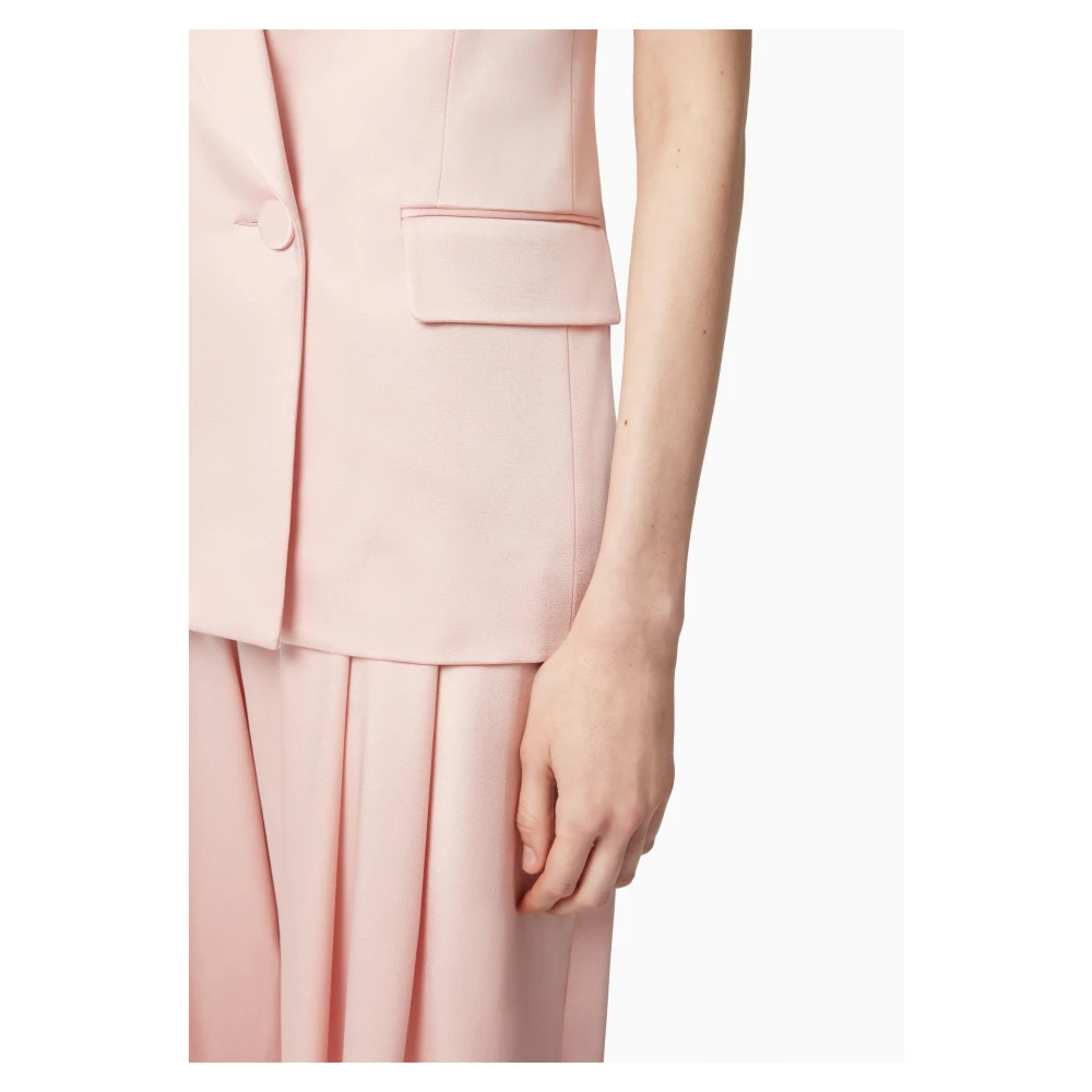 Nina Ricci Dubbelbreasted Mouwloos Pink Dames