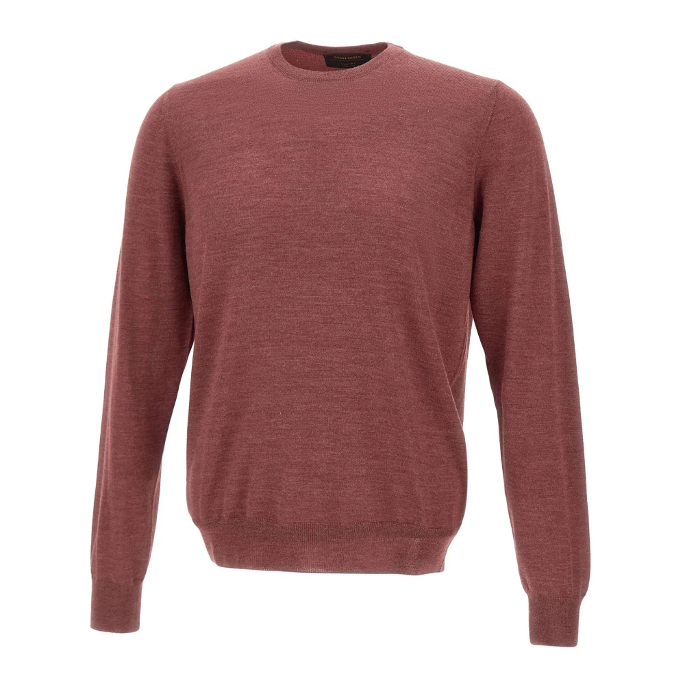 Gran Sasso Homme Violet Pulls, Taille: 3XL Maille Ras Du Cou