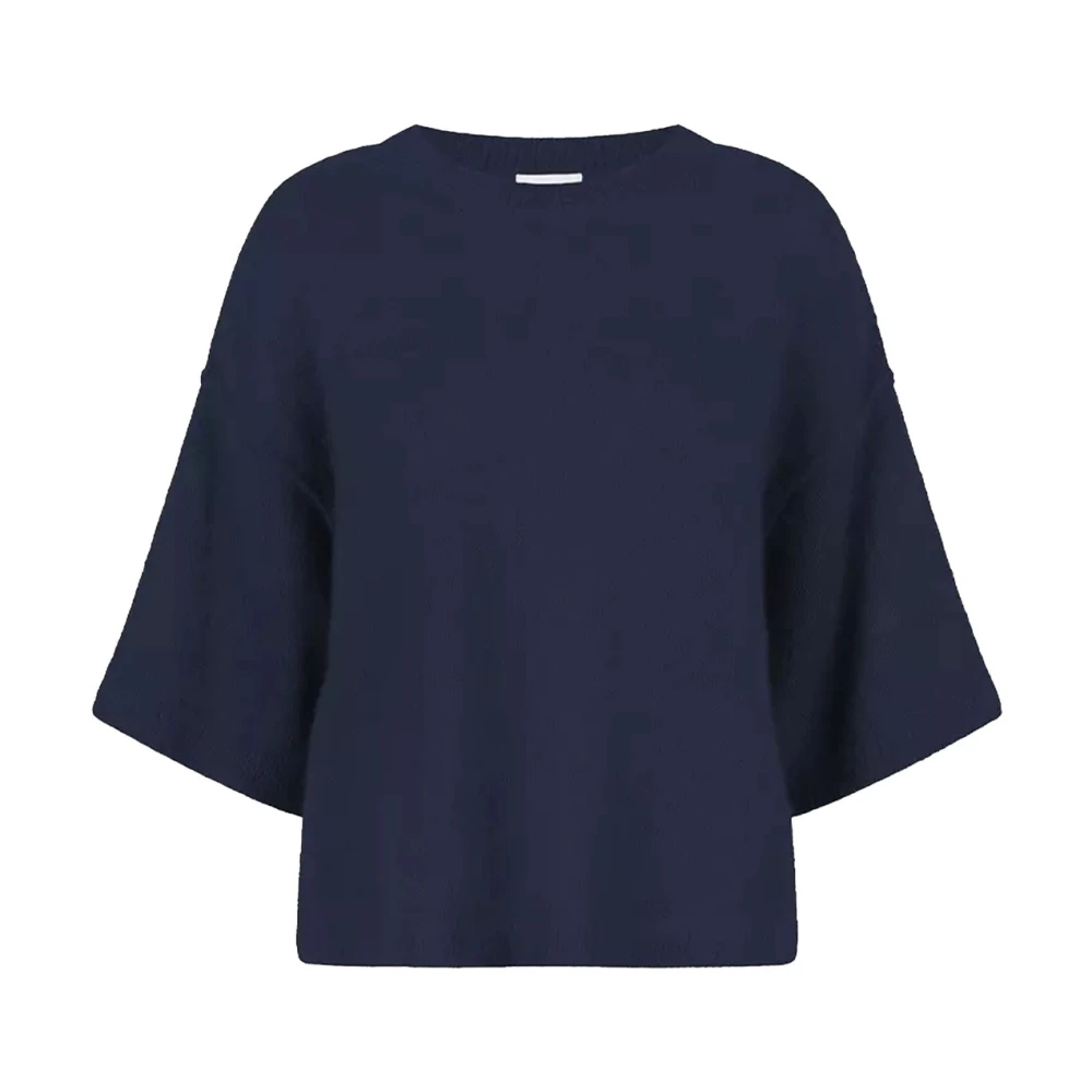 Dante 6 Luxe Alpaca Sweater in Navy Ink Blue Dames