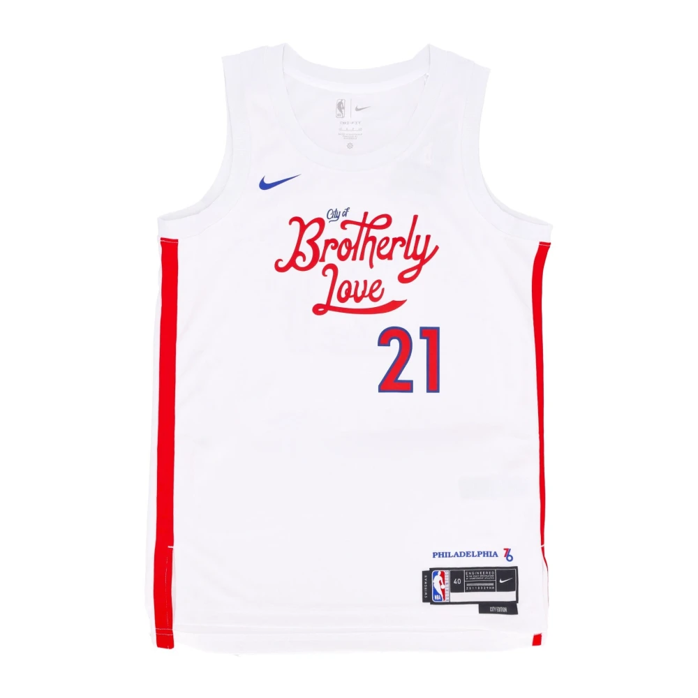 Nike Men's White Training, S, City Edition Basketball Tank Top