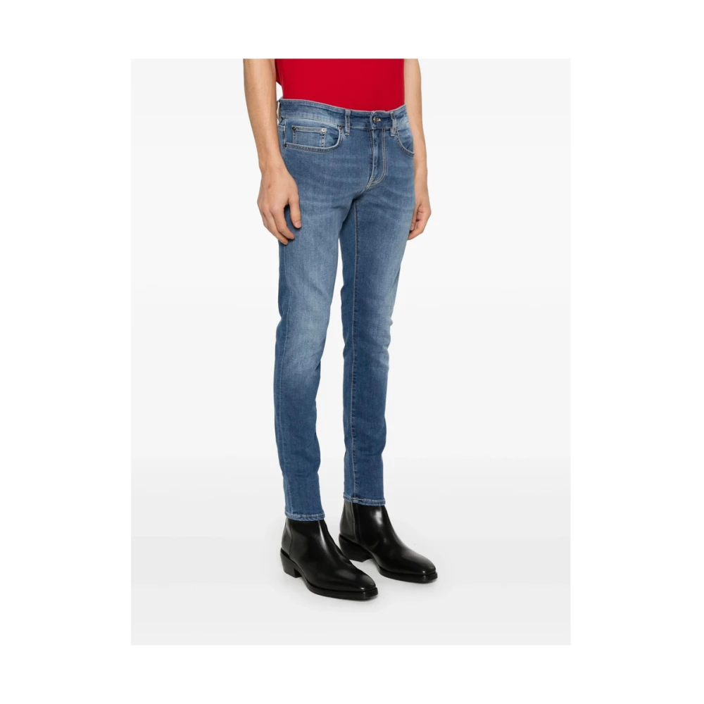 Pt01 Indigo Blauwe Denim Jeans met Klassieke Zakken Blue Heren