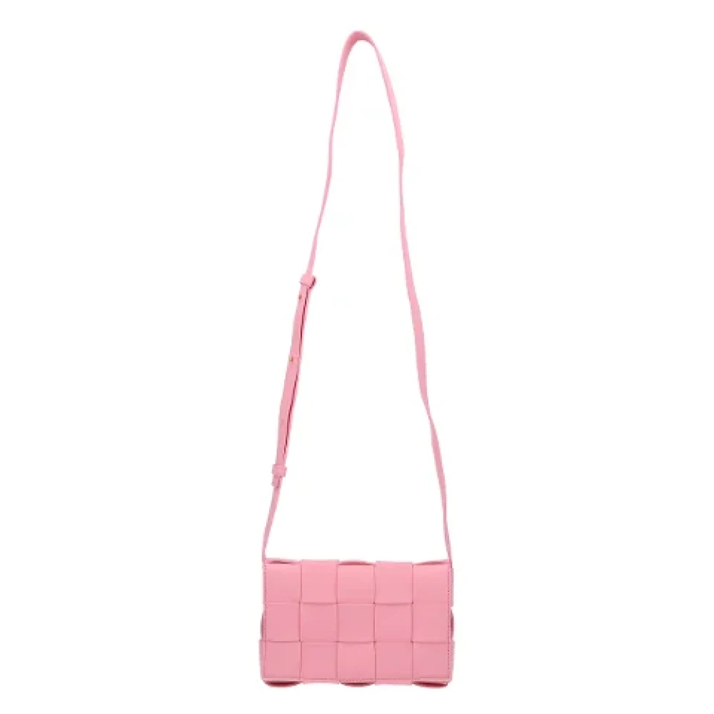 Bottega Veneta Leather crossbody-bags Pink Dames