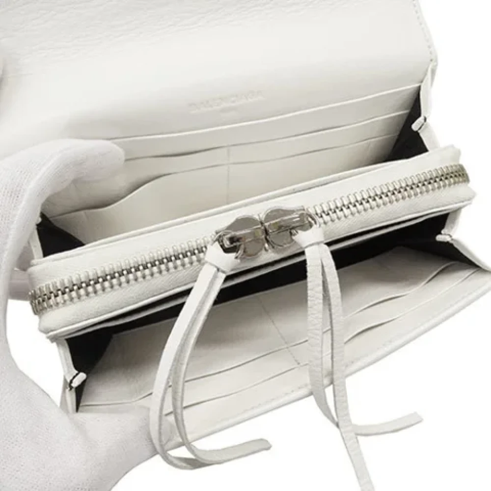 Balenciaga Vintage Pre-owned Leather wallets White Dames