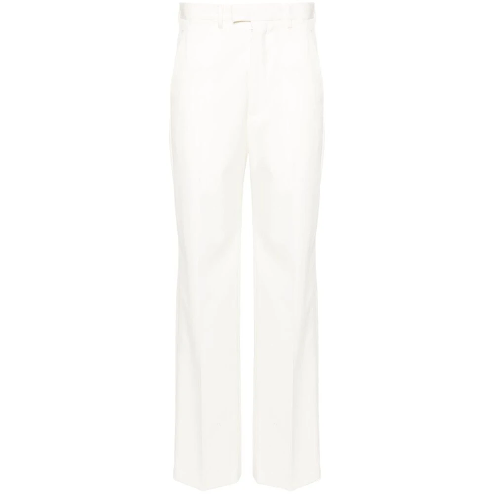 MM6 Maison Margiela Straight Trousers White Dames