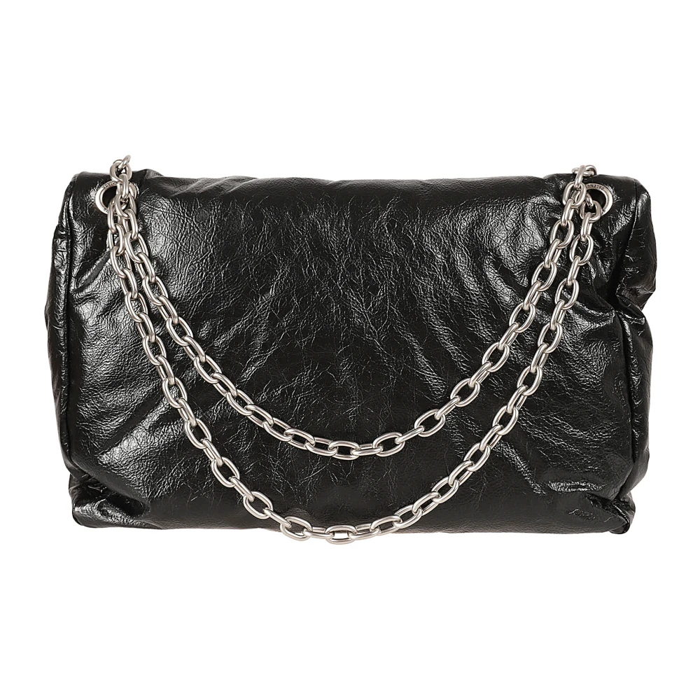 Balenciaga Zwarte Monaco Chain Tas Black Dames
