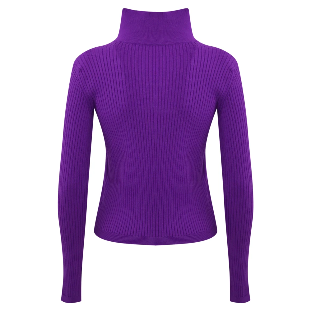 Liviana Conti Paarse Geribbelde Coltrui Purple Dames