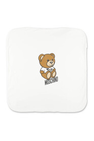 Teddy Bear white cotton baby MOSCHINO blanket