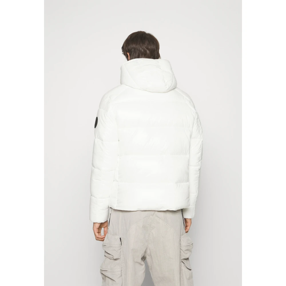 Save The Duck Hooded Duck Coat White Heren