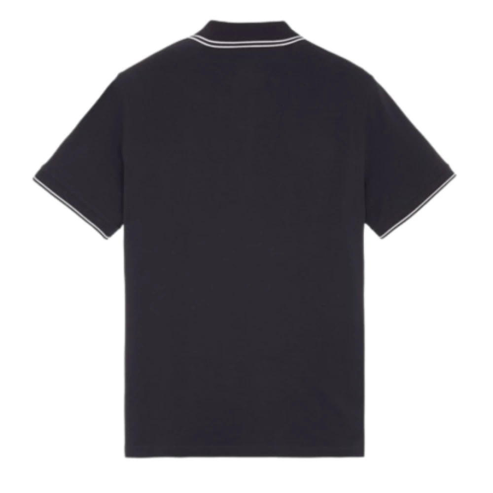 Stone Island Polo Shirts Blue Heren