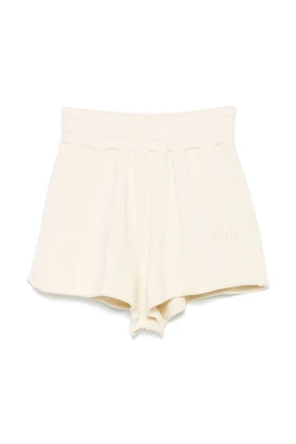 Shorts med elastisk midja och logga