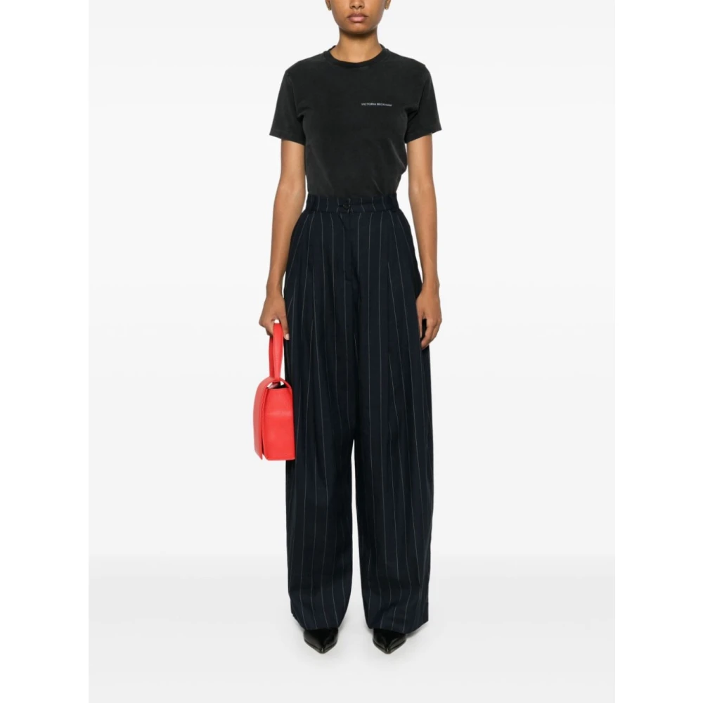 Victoria Beckham Zwarte T-shirts & Polo's voor vrouwen Black Dames