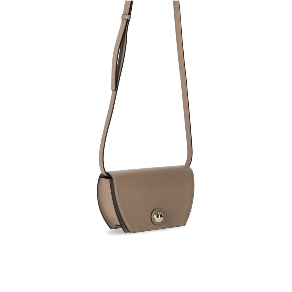 Furla Mini Greige Leren Crossbody Tas Gray Dames