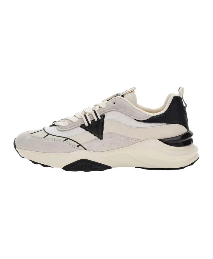 sneakers-runner-blanches-melange-cuir