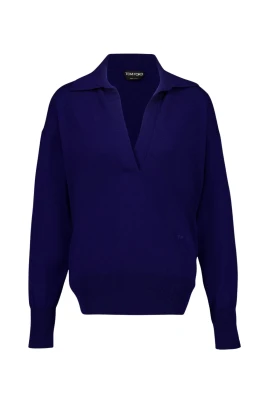 Långärmad Cashmere Polo