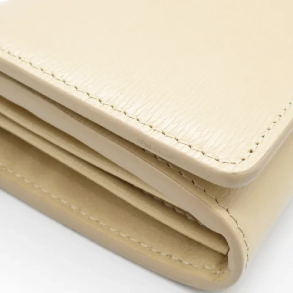 Gucci Vintage Pre-owned Leather wallets Beige Dames