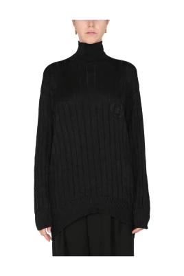 Oversized Mock Neck Pullover