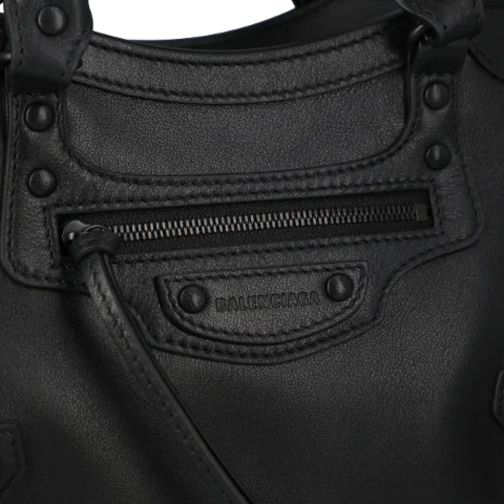 Balenciaga Leren Handtas Black Dames