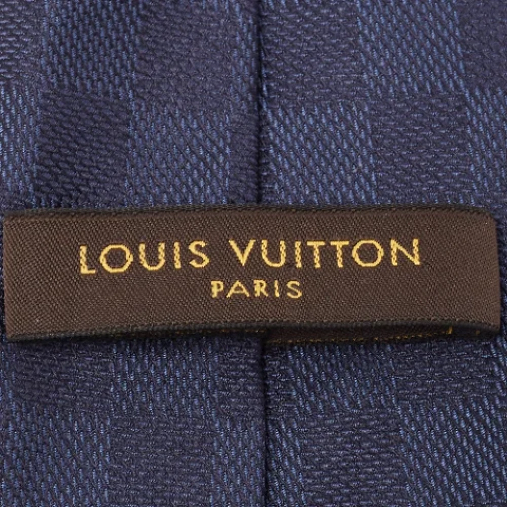 Louis Vuitton Vintage Pre-owned Silk home-office Blue Heren
