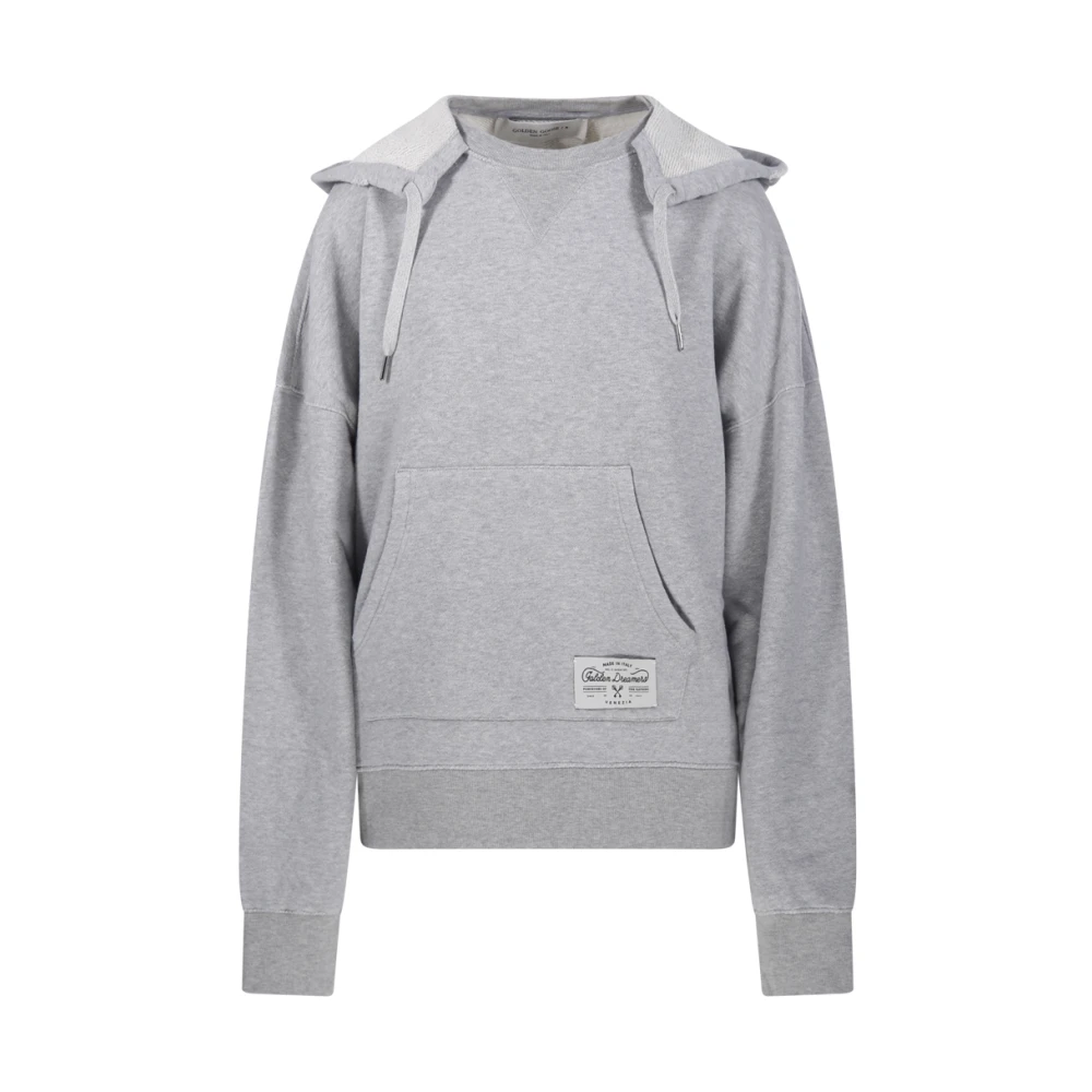 Golden Goose Grijze Journey Unisex Hoodie Sweatshirt Gray