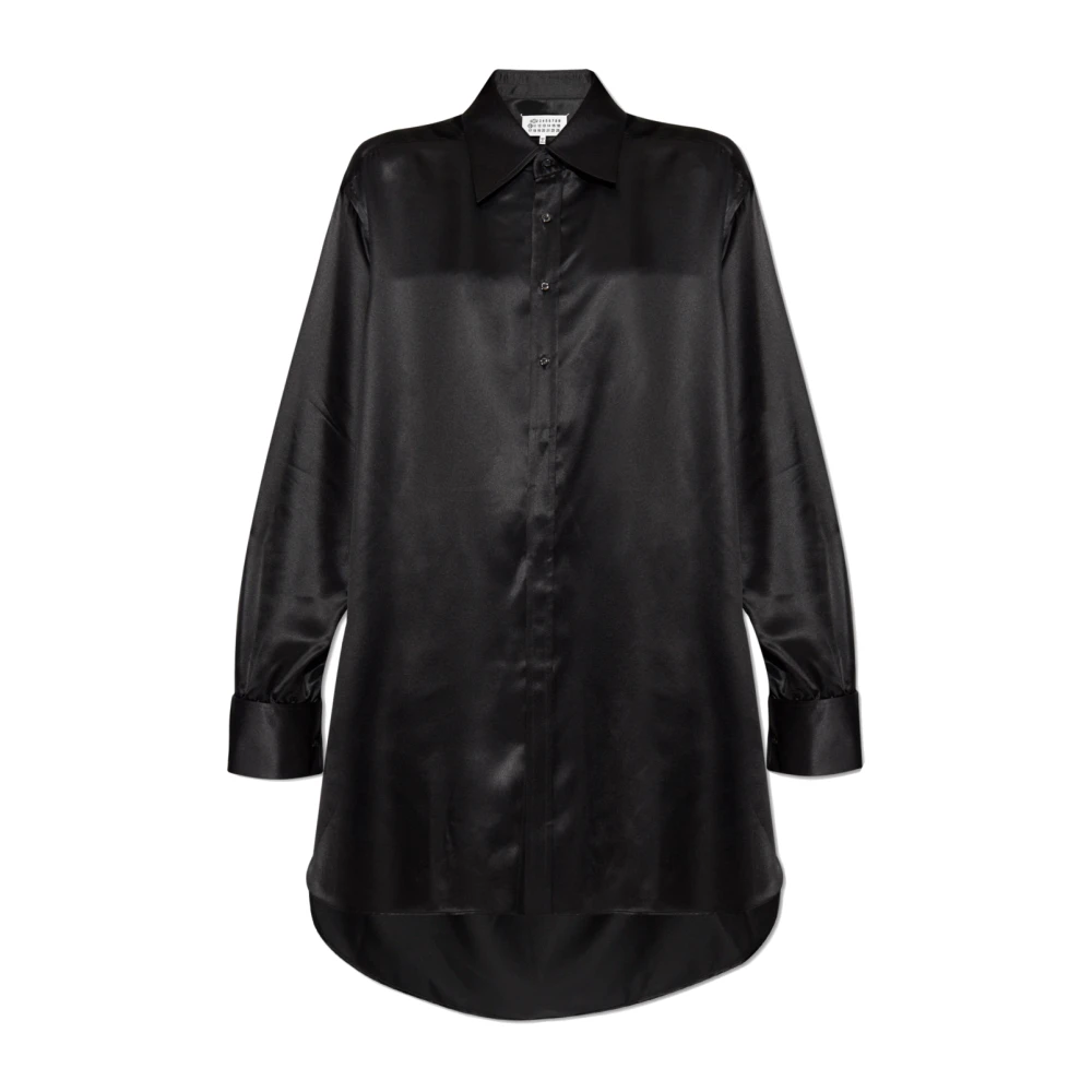 Maison Margiela Zwarte Overhemd met Lange Mouwen Black Dames