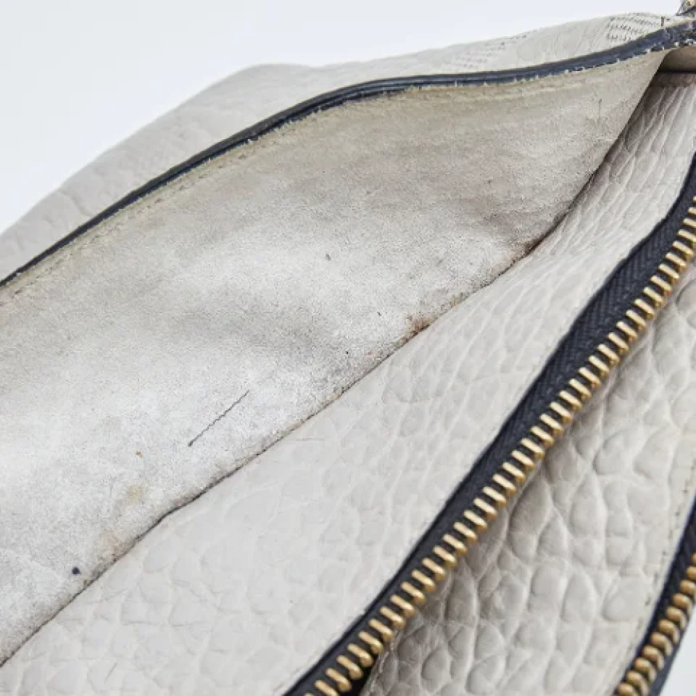 Burberry Vintage Pre-owned Leather handbags Gray Dames