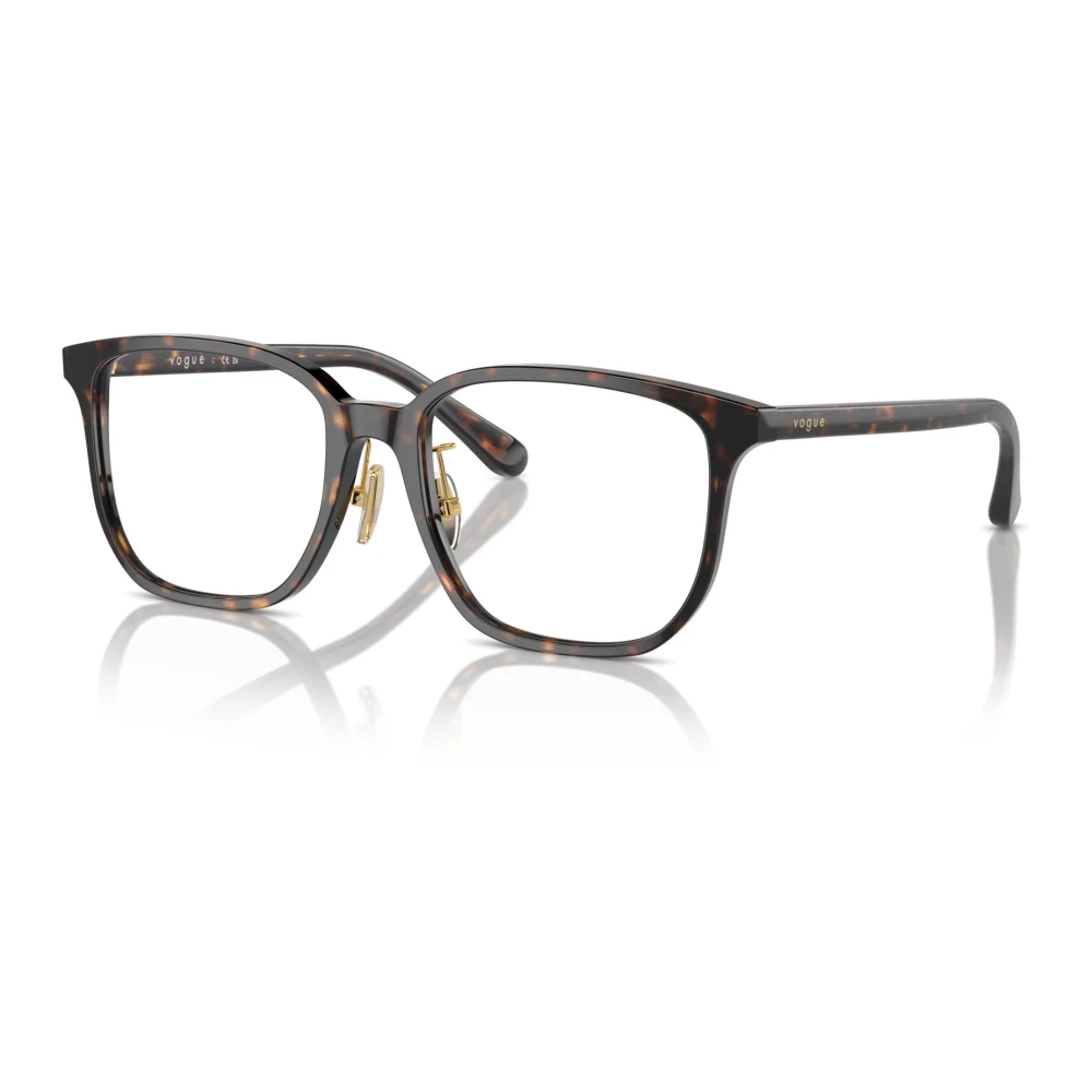 Vogue Unisex Brown Glasses, 55 Mm, Stylish Eyewear Frames In Havana Color