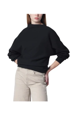 Draperad sweatshirt