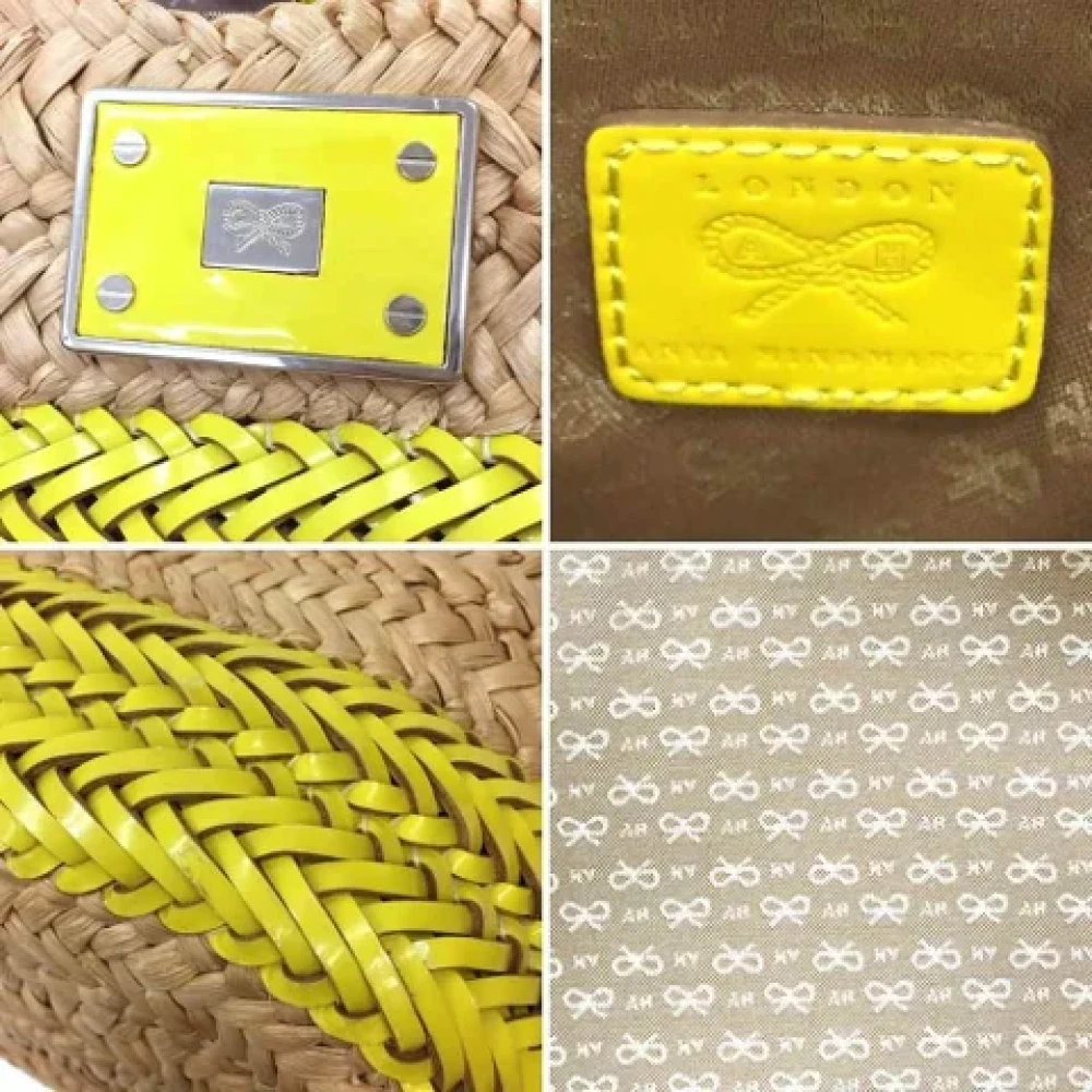 Anya Hindmarch Pre-owned Leather totes Yellow Dames