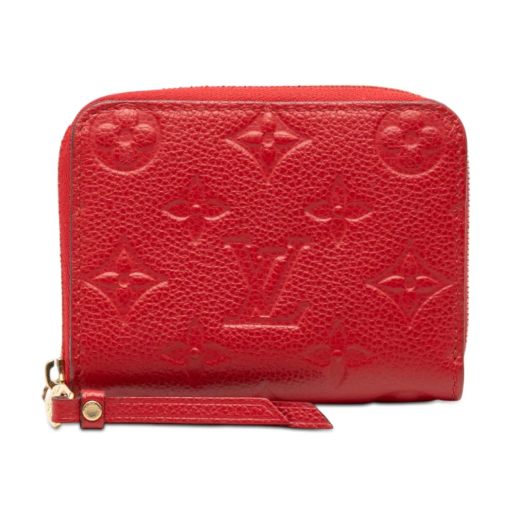 Louis Vuitton Vintage Women's Red Pre-Owned Zip Around Wallet