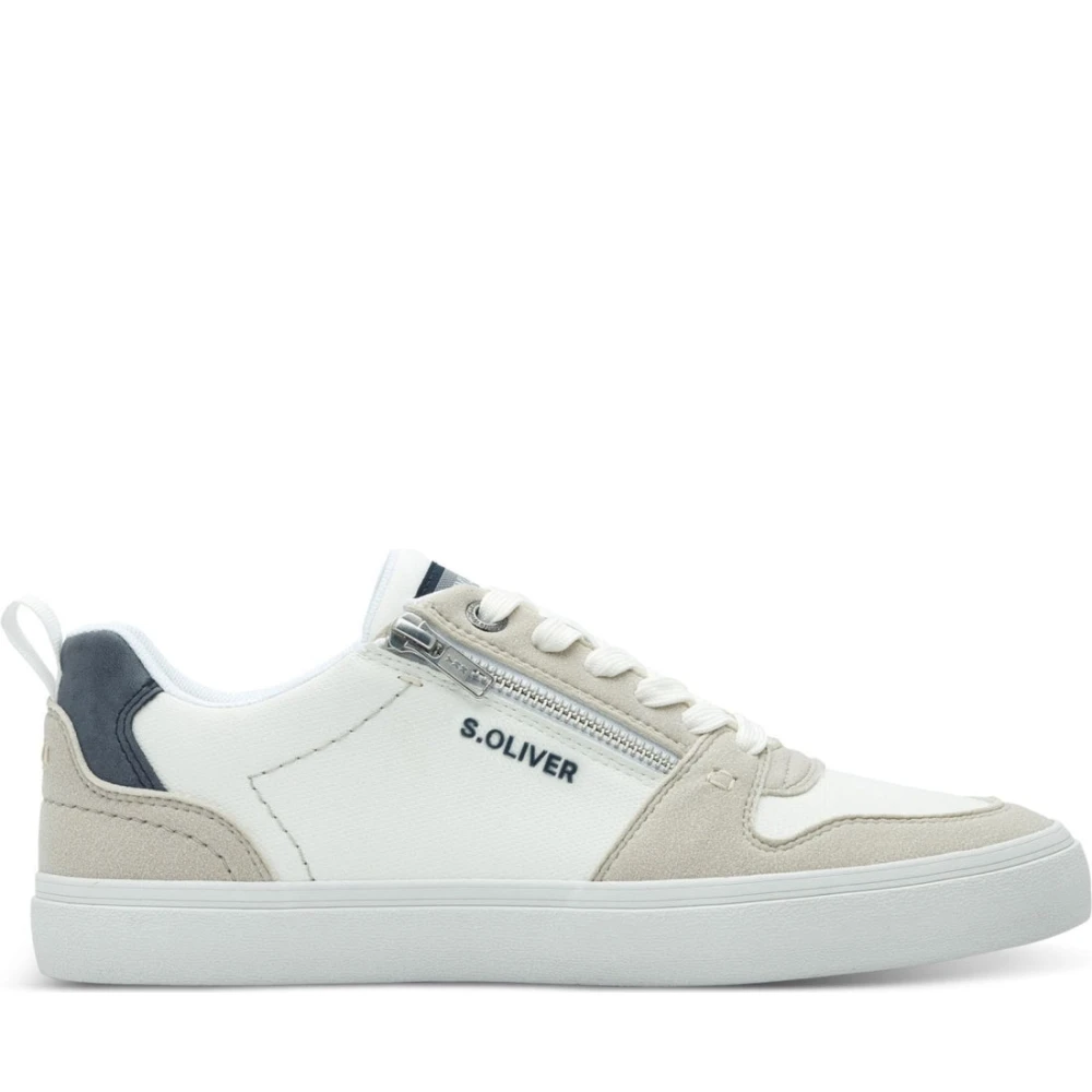 S.oliver Men's White Laceup Trainers For - Sneakers - 7 Uk - Shoes