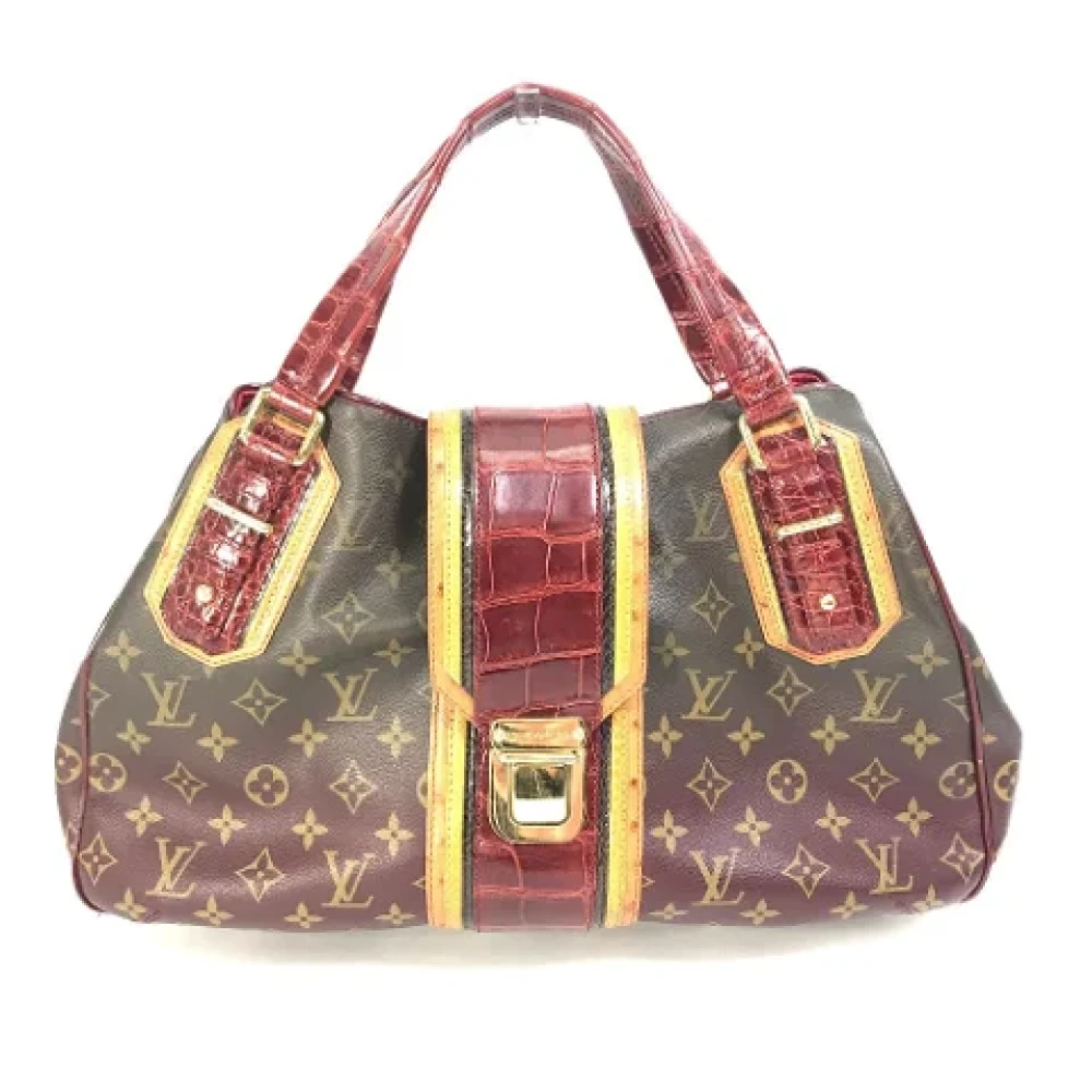 Louis Vuitton Vintage Pre-owned Cotton louis-vuitton-bags Brown Dames