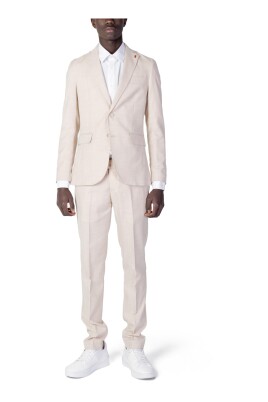beige-long-sleeve-lapel-collar-suit