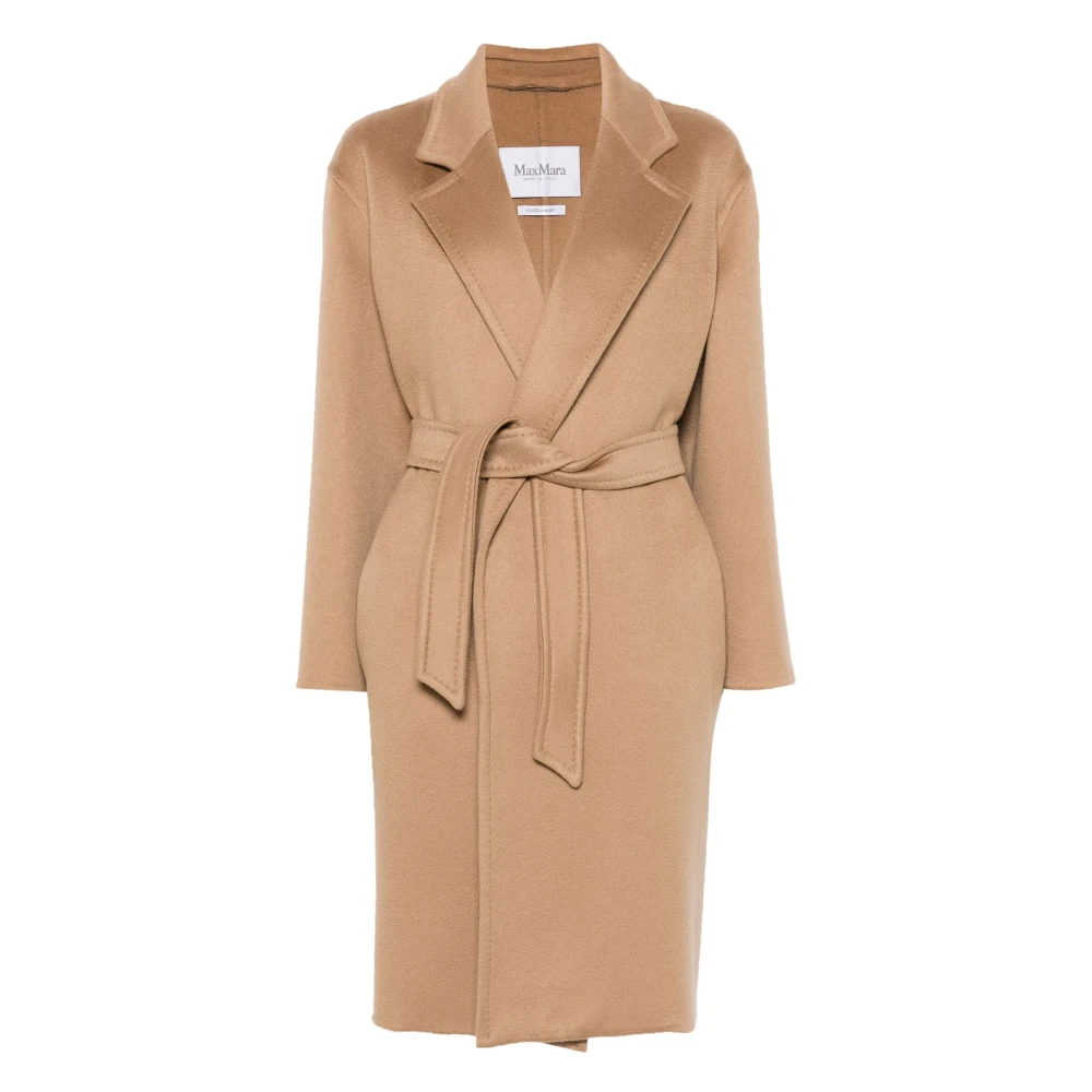Max Mara Kameelbruine Ceintuur Melinda Jas Brown Dames