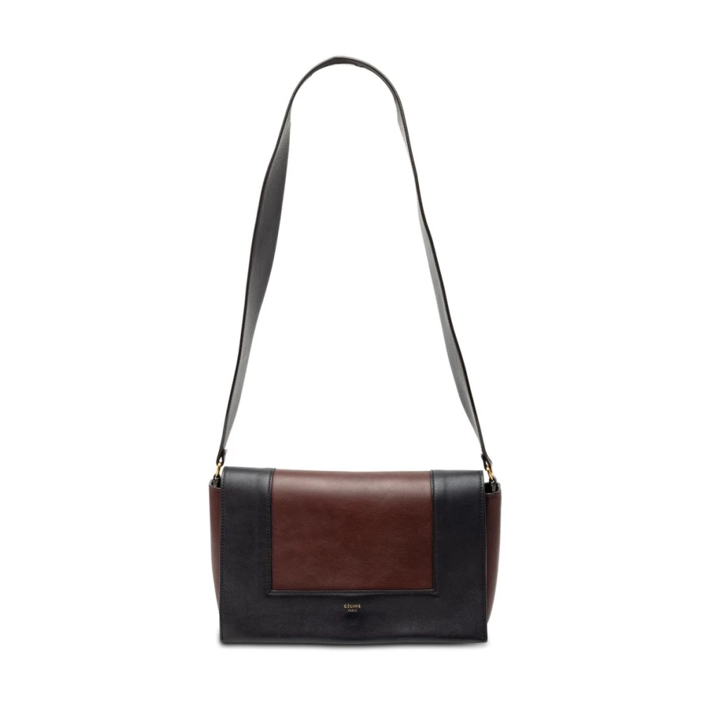 Celine Vintage Women's Black Pre-Owned Structured Shoulder Bag