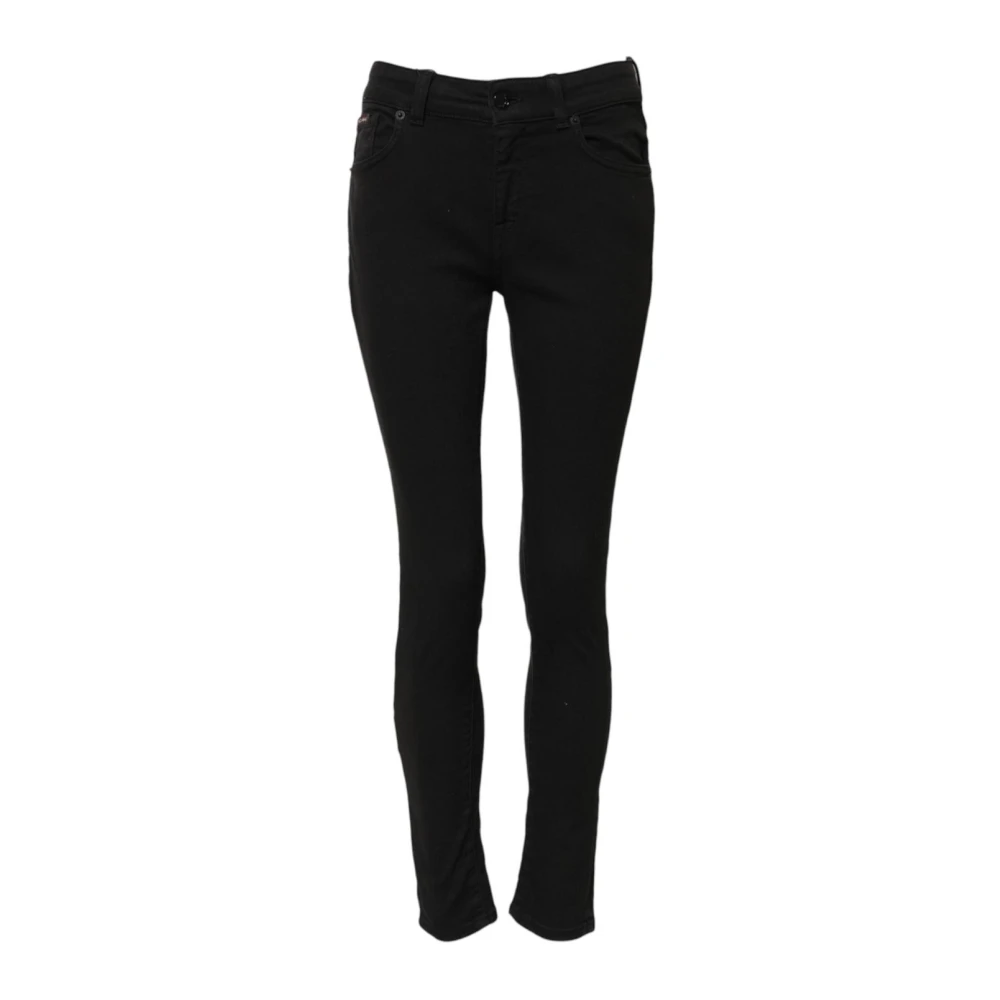 Dolce & Gabbana Women's Black Skinny Denim Jeans With Zipper
