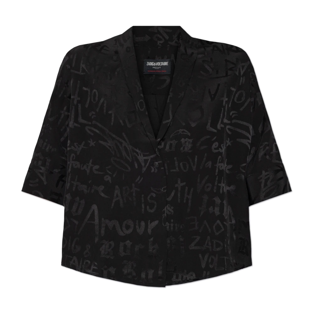 Zadig & Voltaire Shirt Telmos Black Dames