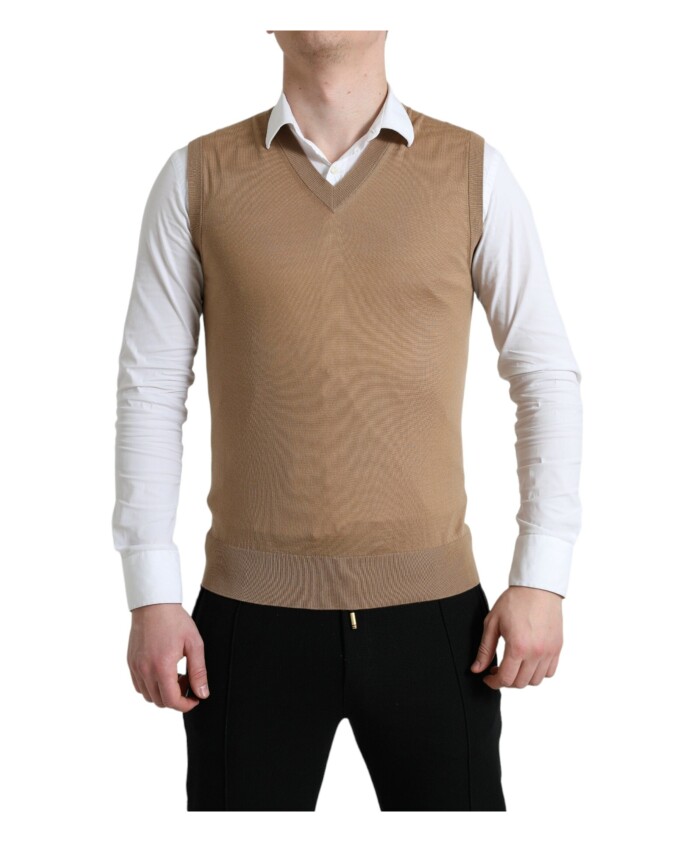 brown-wool-sleeveless-pullover-sweater